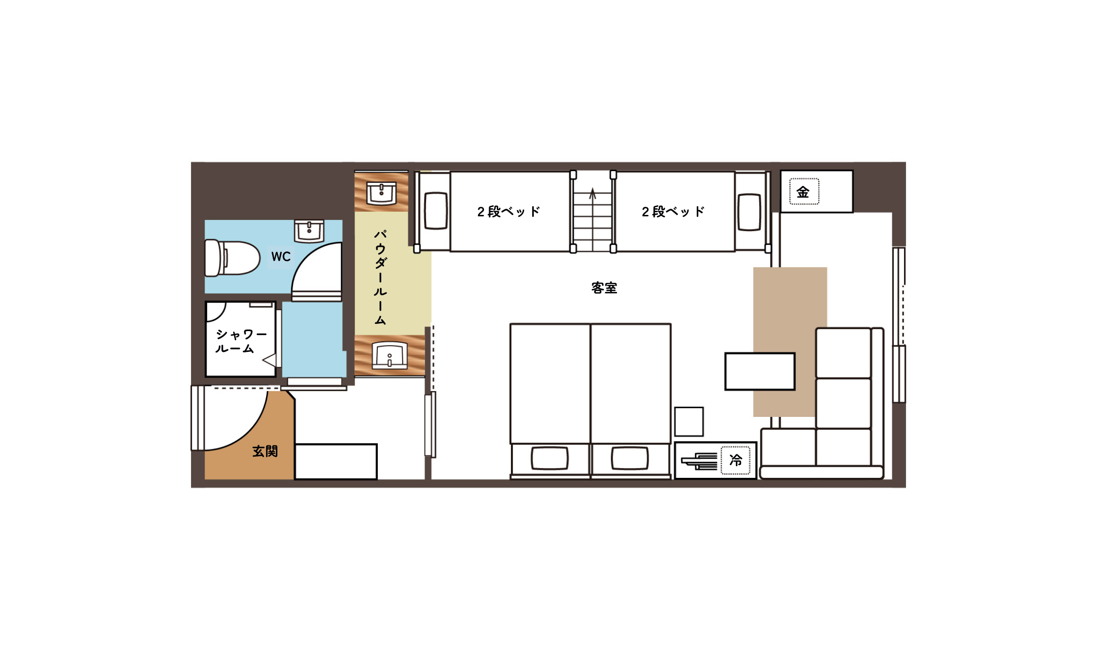 銀杏の間　間取り