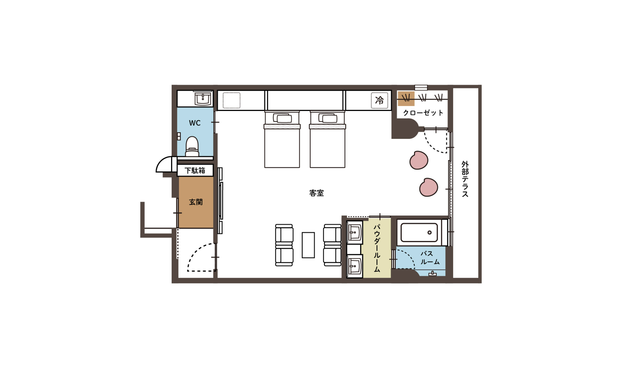 桜の間　間取り